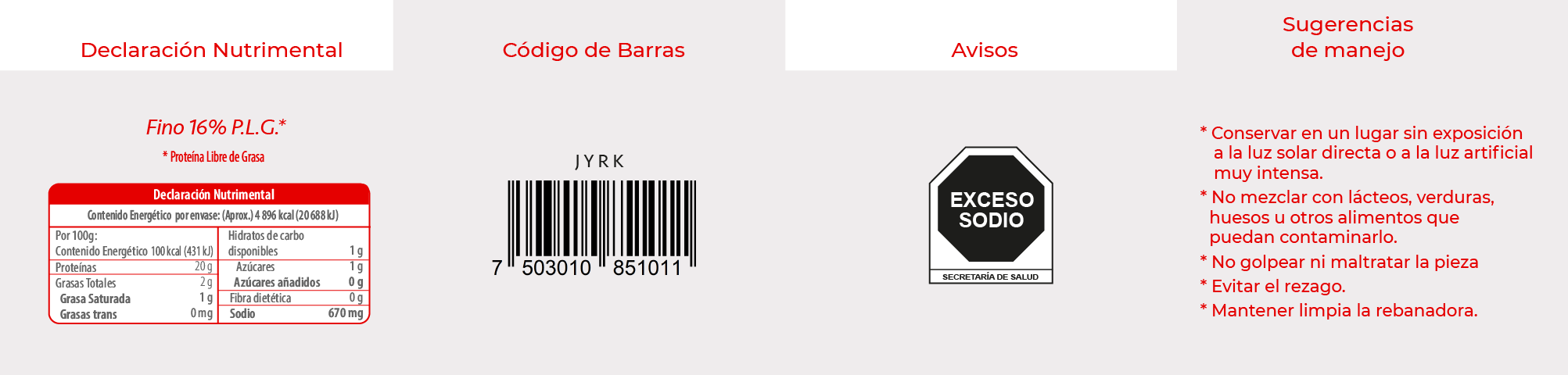 Informacion Jamón de Cerdo Tipo York