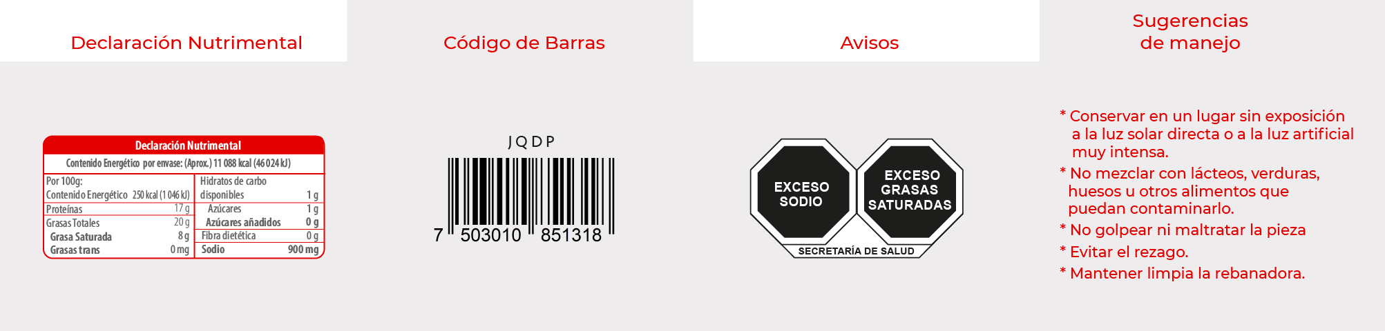 Informacion Queso de Puerco