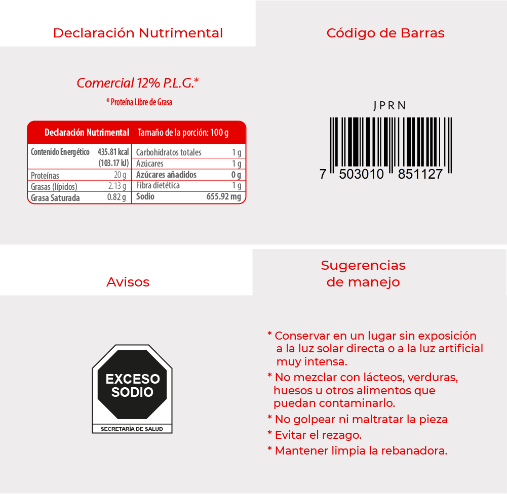 Informacion Jamón de Pierna de Cerdo Tradicional